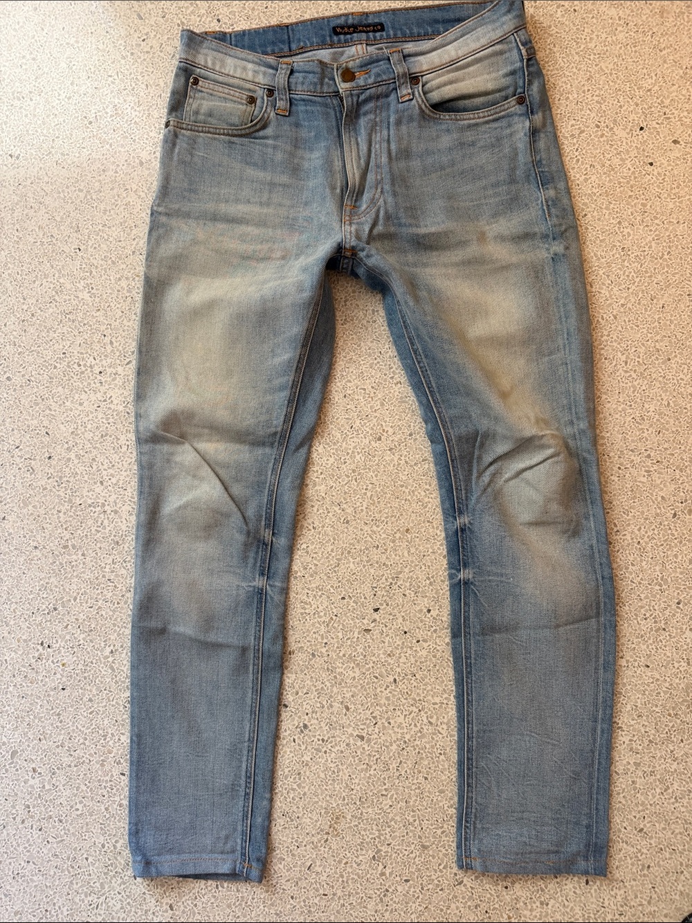 Nudie Jeans Lean Dean Organic Slim Stretch Light Blue Men’s Denim 31 x 29